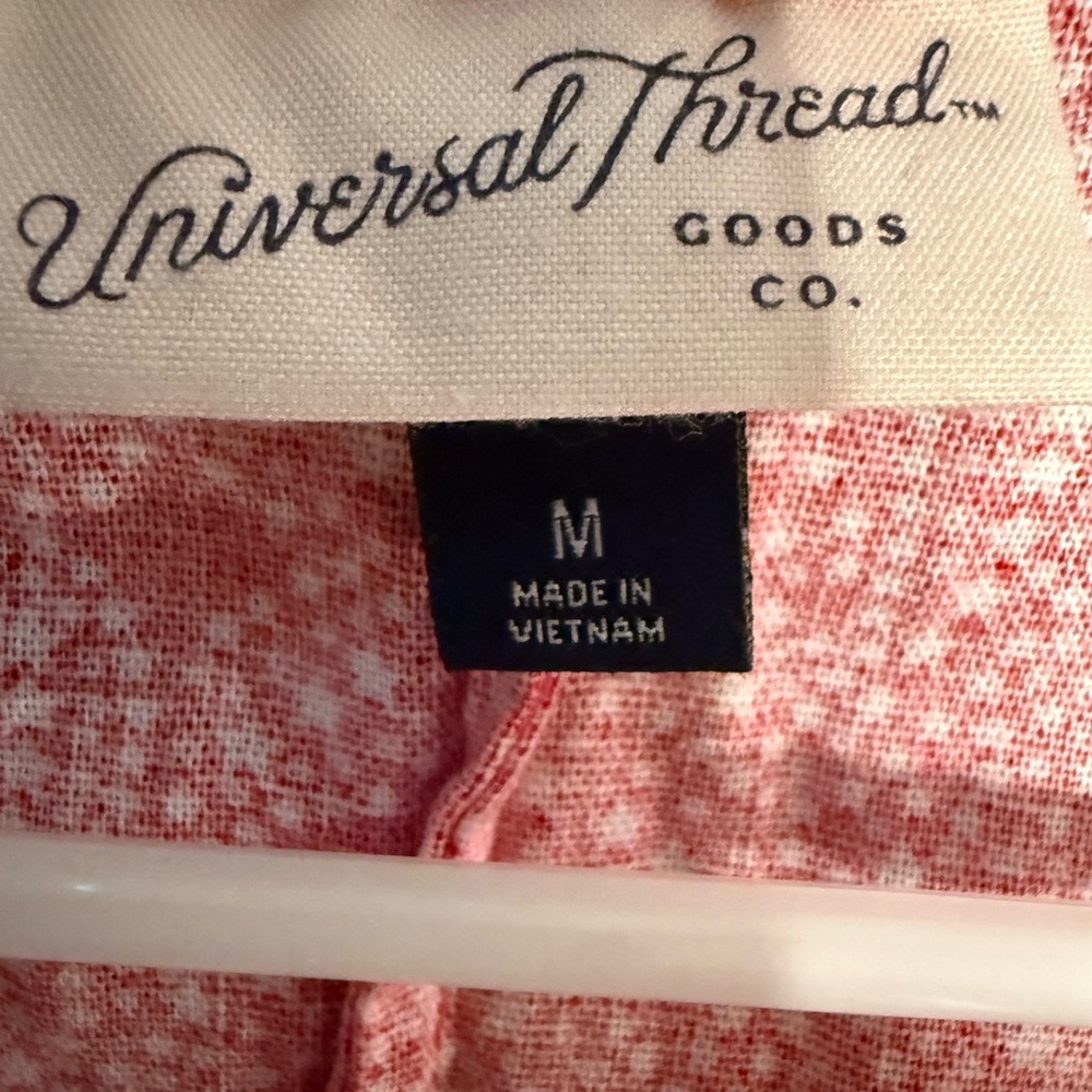 Universal Thread Red Short-Sleeve Button-Front Mi… - image 2